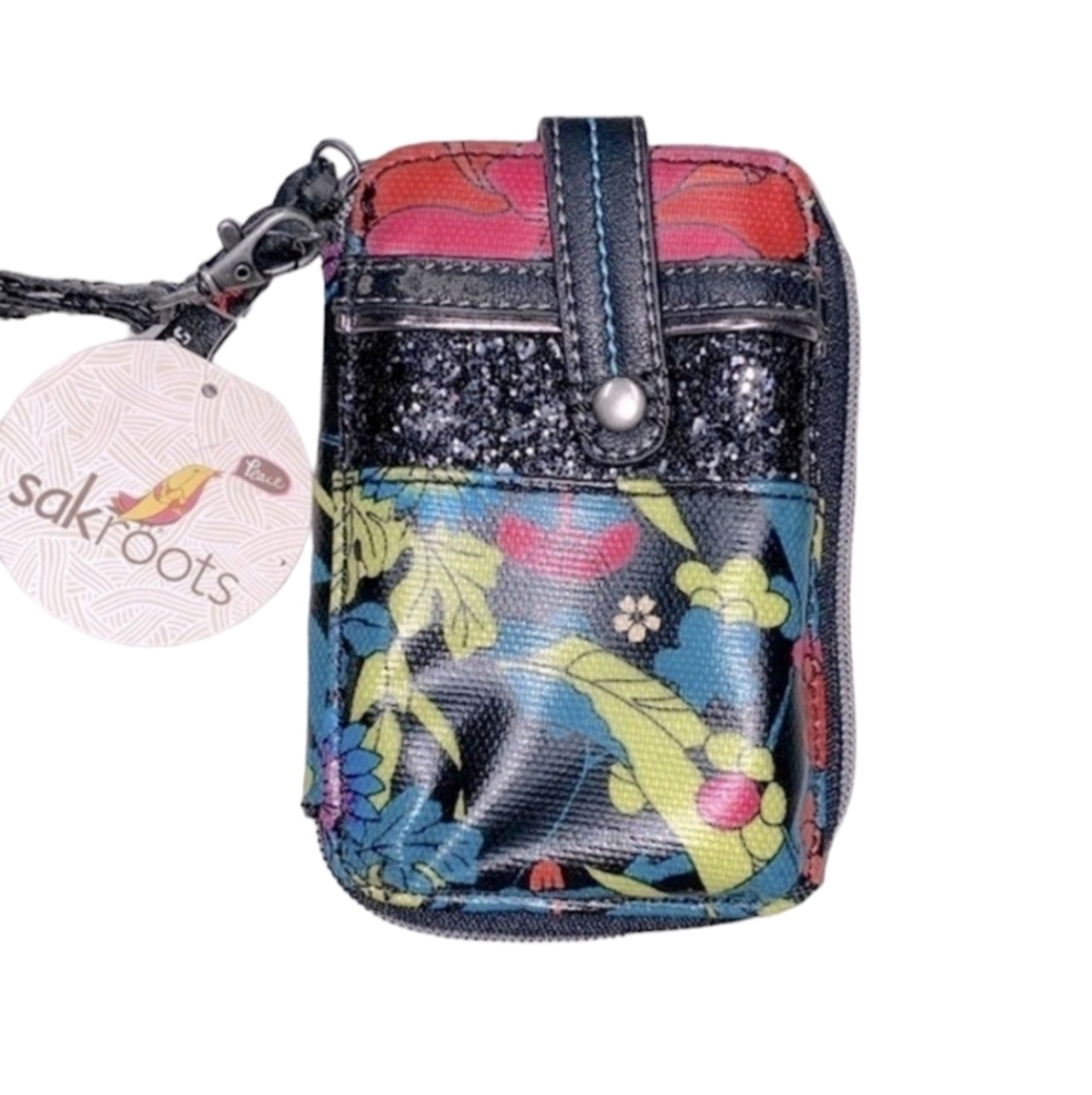 Sak roots floral wallet wristlet new with tags